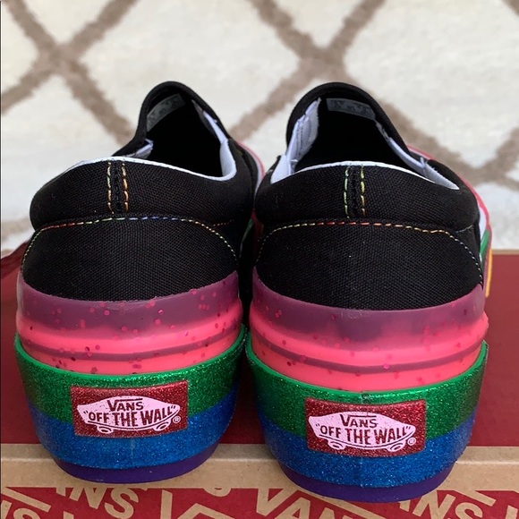 VANS CLASSIC SLIP ON S PLATFORMS GLITTER WMNS - Picture 7 of 16